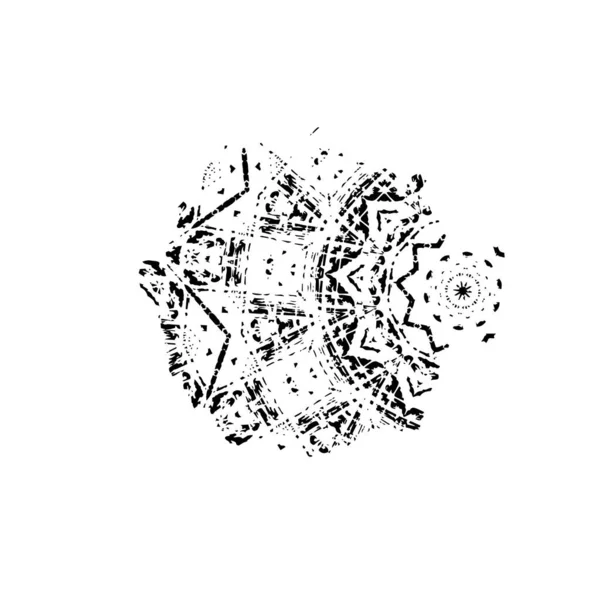 Векторный Черно Белый Круг Точками Элемент Дизайна Сети Логотип Этикетка — стоковый вектор