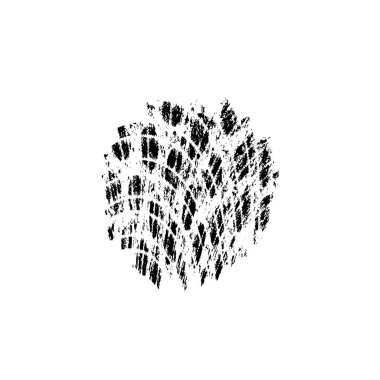 vektör siyah ve beyaz el izi