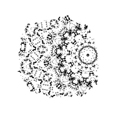Farklı dişlilerin soyut vektör arkaplanı.