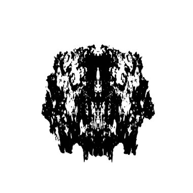 creative element of black brush stroke on white background 