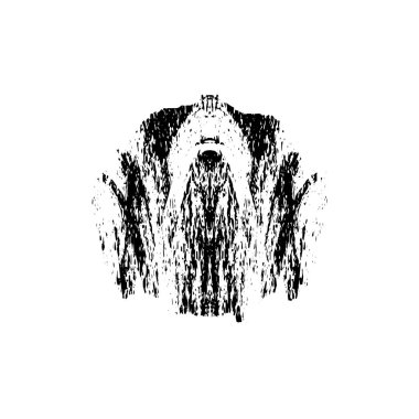 creative element of black brush stroke on white background 