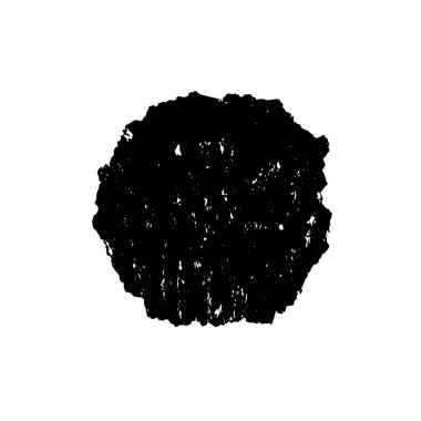 creative element of black brush stroke on white background 