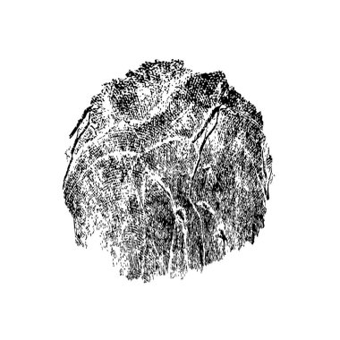 creative element of black brush stroke on white background 