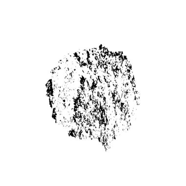 creative element of black brush stroke on white background 