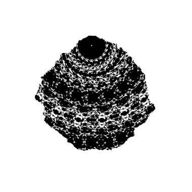 creative element of black brush stroke on white background 