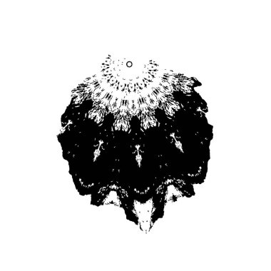 creative element of black brush stroke on white background 