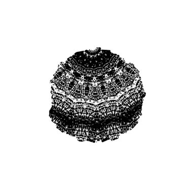 creative element of black brush stroke on white background 