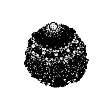 creative element of black brush stroke on white background 