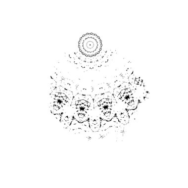 creative element of black brush stroke on white background 