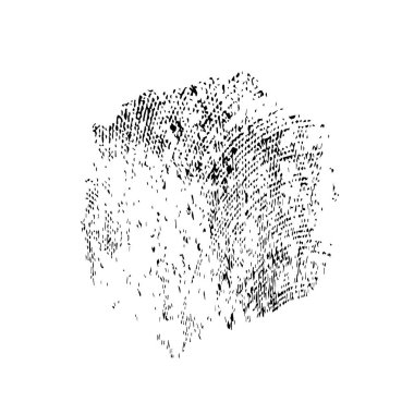 creative element of black brush stroke on white background 