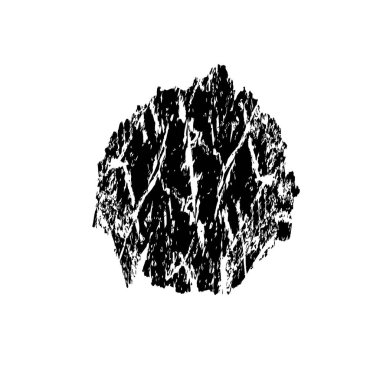 creative element of black brush stroke on white background 