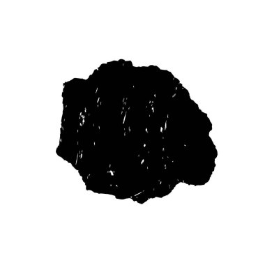 creative element of black brush stroke on white background 