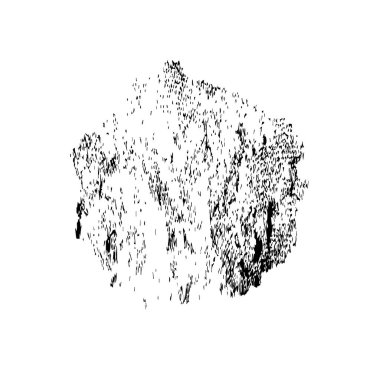 creative element of black brush stroke on white background 