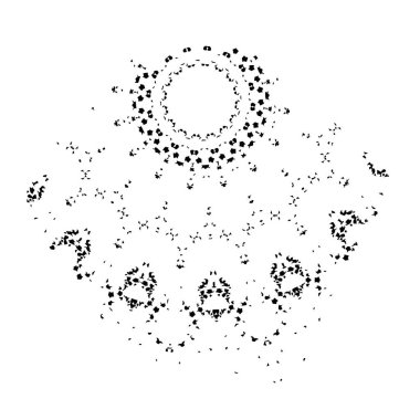 creative element of black brush stroke on white background 