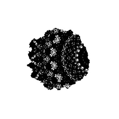 creative element of black brush stroke on white background 