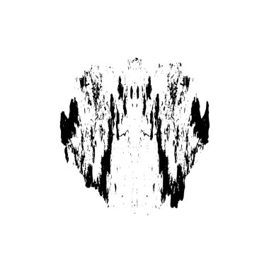 creative element of black brush stroke on white background 