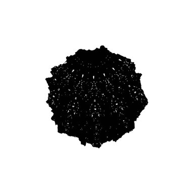 creative element of black brush stroke on white background 