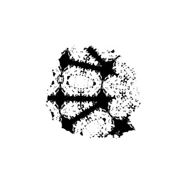 creative element of black brush stroke on white background 