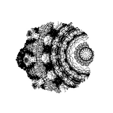 creative element of black brush stroke on white background 