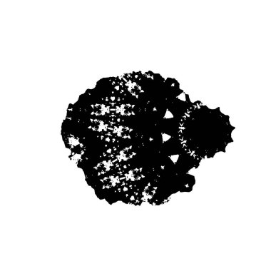 creative element of black brush stroke on white background 