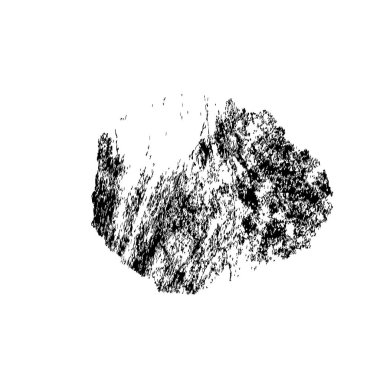 creative element of black brush stroke on white background 