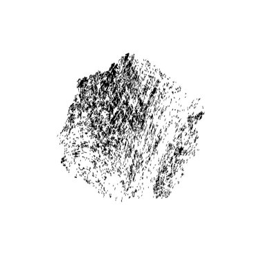 creative element of black brush stroke on white background 