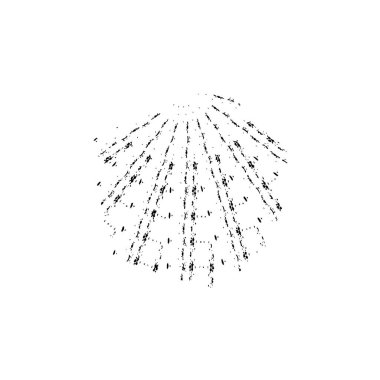 creative element of black brush stroke on white background 