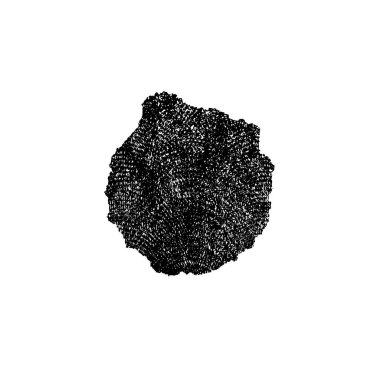 creative element of black brush stroke on white background 