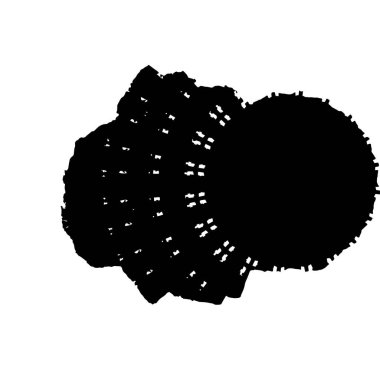 creative element of black brush stroke on white background 