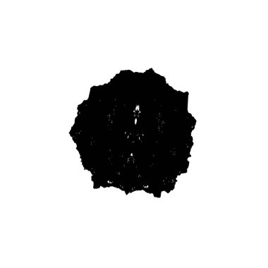 Soyut siyah-beyaz vektör arkaplanı. Çatlak, leke ve noktalarda kirli desenli tek renkli klasik yüzey. Karanlık korku tarzında eski bir duvar.