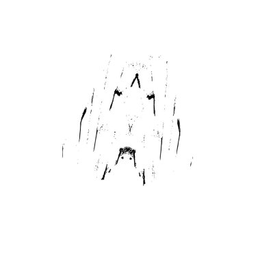 Soyut siyah-beyaz vektör arkaplanı. Çatlak, leke ve noktalarda kirli desenli tek renkli klasik yüzey. Karanlık korku tarzında eski bir duvar.