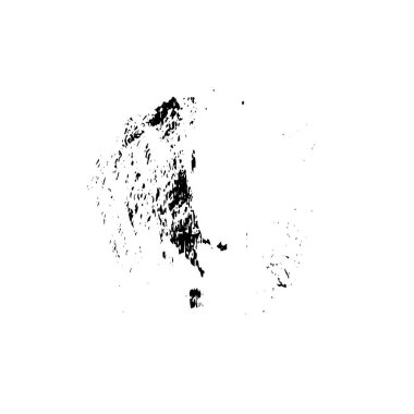 Soyut siyah-beyaz vektör arkaplanı. Çatlak, leke ve noktalarda kirli desenli tek renkli klasik yüzey. Karanlık korku tarzında eski bir duvar.