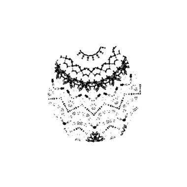 Soyut siyah-beyaz vektör arkaplanı. Çatlak, leke ve noktalarda kirli desenli tek renkli klasik yüzey. Karanlık korku tarzında eski bir duvar.