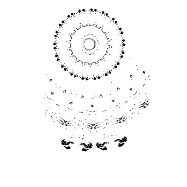 Soyut siyah-beyaz vektör arkaplanı. Çatlak, leke ve noktalarda kirli desenli tek renkli klasik yüzey. Karanlık korku tarzında eski bir duvar.