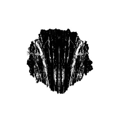 Soyut siyah-beyaz vektör arkaplanı. Çatlak, leke ve noktalarda kirli desenli tek renkli klasik yüzey. Karanlık korku tarzında eski bir duvar.