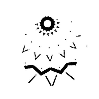 Siyah ve beyaz dokular. grunge soyut vektör yüzeyi 