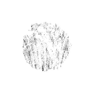 Beyaz arka planda siyah mürekkep fırça sıyrık. 