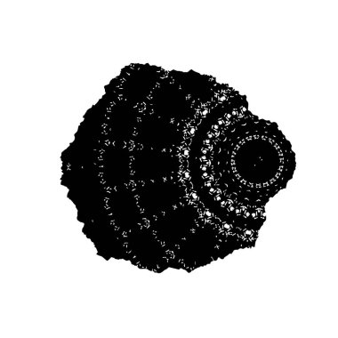 Beyaz arka planda siyah mürekkep fırça sıyrık. 