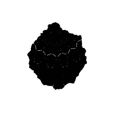 Beyaz arka planda siyah mürekkep fırça sıyrık. 