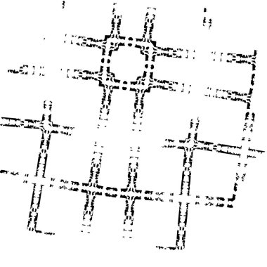 Beyaz arka planda siyah mürekkep fırça sıyrık. 