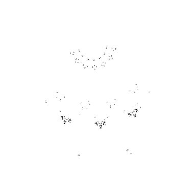 Beyaz arka planda siyah mürekkep fırça sıyrık. 