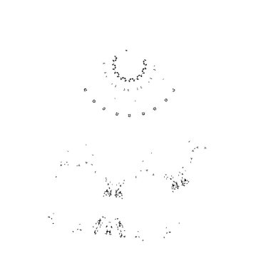 Beyaz arka planda siyah mürekkep fırça sıyrık. 