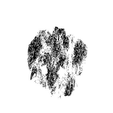 Beyaz arka planda siyah mürekkep fırça sıyrık. 