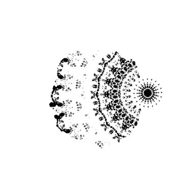 Soyut arkaplan. Monokrom dokusu. Siyah ve beyaz desenli arkaplan