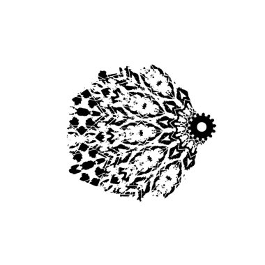 Soyut arkaplan. Monokrom dokusu. Siyah ve beyaz desenli arkaplan