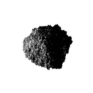 Beyaz arka planda siyah mürekkep fırçası darbesi. vektör illüstrasyonu.