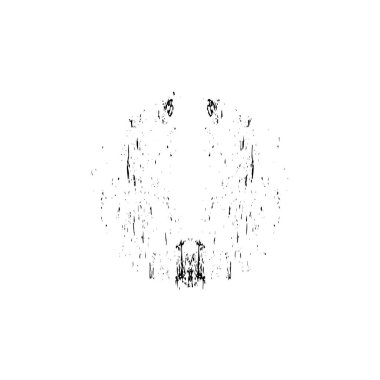 Beyaz arka planda siyah mürekkep fırçası darbesi. vektör illüstrasyonu.