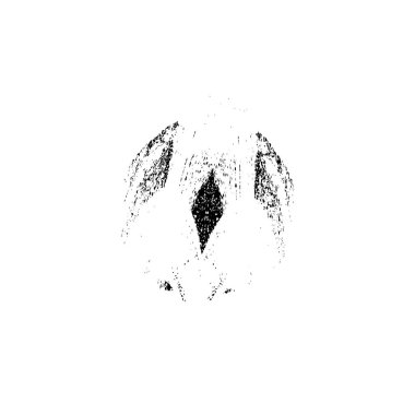 Beyaz arka planda siyah mürekkep fırçası darbesi. vektör illüstrasyonu.