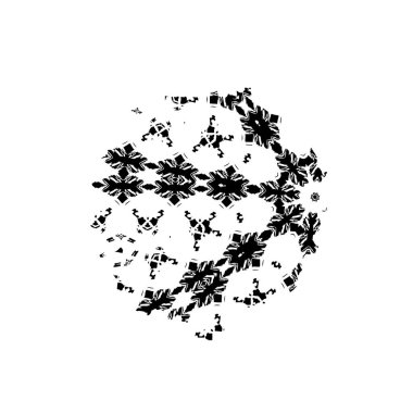 Beyaz arka planda siyah mürekkep fırçası darbesi. vektör illüstrasyonu.