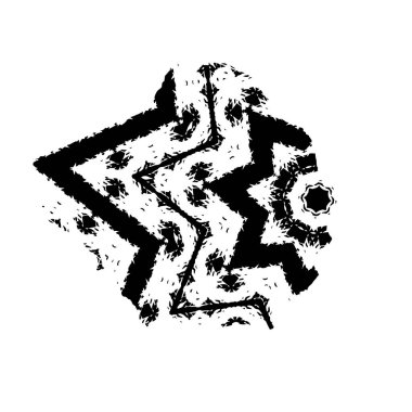 soyut grunge fırça darbesi, elle çizilmiş doku